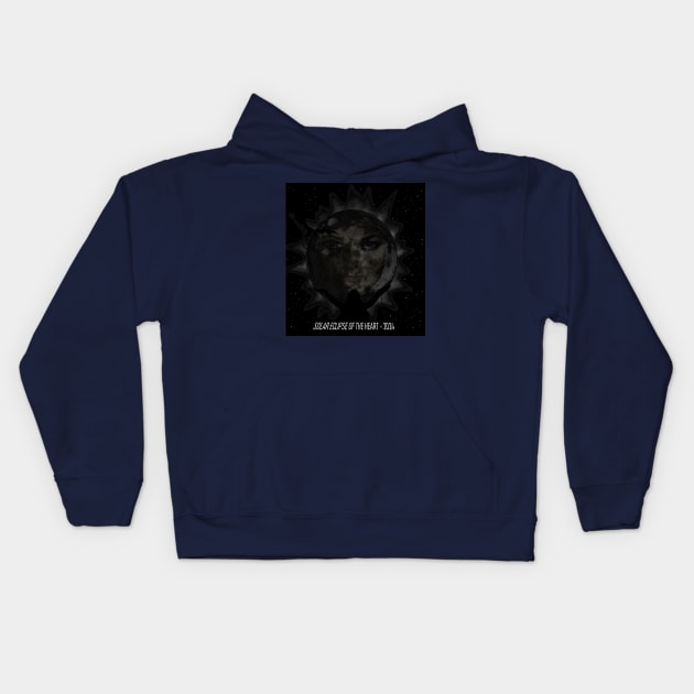 Solar Eclipse of the Heart - 2024 Kids Hoodie by Cole Hunt